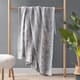 Olliix by Madison Park Zuri Grey 60x70" Polyester Faux Tip Dyed Brushed Long Fur Throw-2