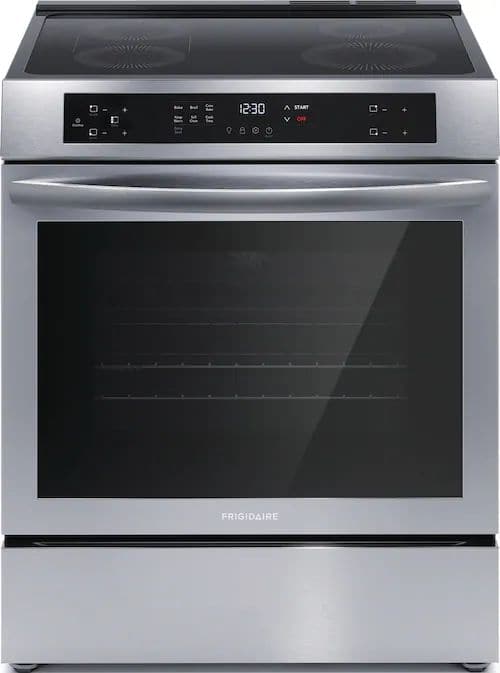 Credit: Frigidaire Front view of a Frigidaire induction range