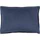 Surya Cotton Velvet Navy 13"x19" Pillow Shell with Down Insert-0