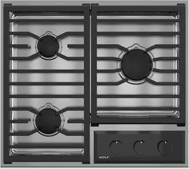 Wolf Transitional 24 Stainless Steel Gas Cooktop Cg243tf S