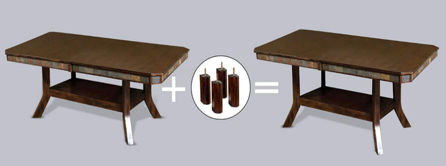 Sunny Designs Santa Fe 5 Piece Adjustable Height Dining Table and Chairs Set-3
