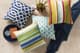 Surya Tilda Navy 59"x51" Throw Blanket-3