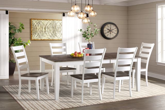 Intercon Kona Gray and White 5 Piece Dining Set-0