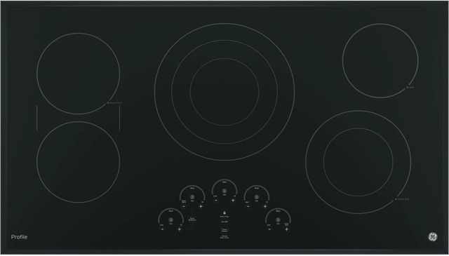 Ge Profile Series 36 Black Electric Cooktop Pp9036djbb