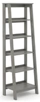 Sauder® Trestle® Light Gray/Mystic Oak® 5-Shelf Open Display Bookcase-0