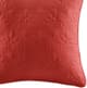 Olliix by Madison Park Quebec 2 Red 20"x20" Quilted Square Pillow Pair-1