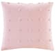 Olliix by Urban Habitat Brooklyn Pink 20"x"20 Cotton Jacquard Pom Pom Square Pillow-0