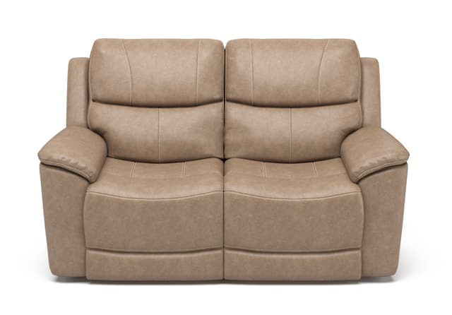 Flexsteel® Cade Beige Power Reclining Loveseat with Power Headrest-0