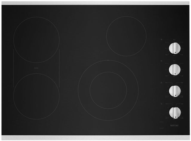 Maytag 30 Stainless Steel Electric Cooktop Mec8830hs Manhattan