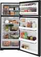 GE® 28" 17.5 Cu. Ft. Black Top Freezer Refrigerator-2