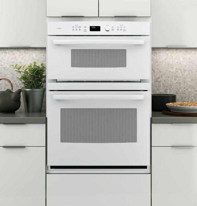 Ge Profile 29 75 White Electric Built In Combination Microwave