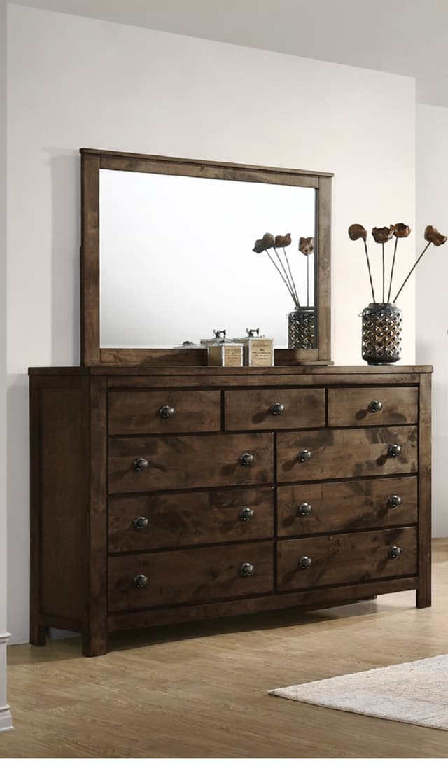 New Classic® Furniture Blue Ridge Rustic Gray Dresser and Mirror-0