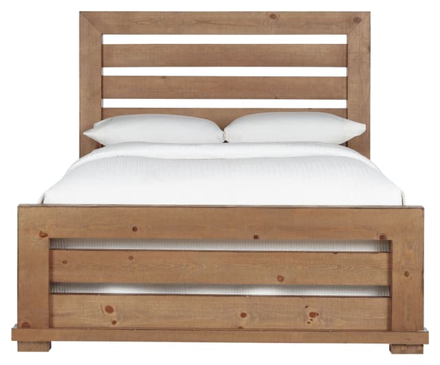 Progressive® Furniture Willow Distressed Pine Slatted King Bed-0
