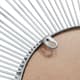 Olliix by Madison Park Fiore Silver Large Sunburst Mirror-4