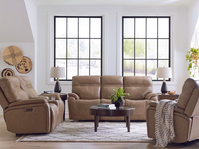 Bassett® Furniture Grant Power Lumbar and Headrest Recliner-2