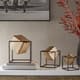Olliix by Madison Park Black/Gold Set of 3 Quad Gold Cube Decor-1