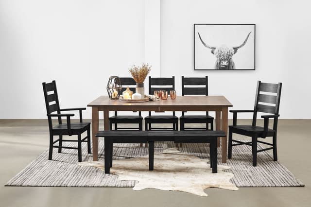Daniel's Amish Solid Wood 5 Piece Lewiston Sandalwood Dining Set-0
