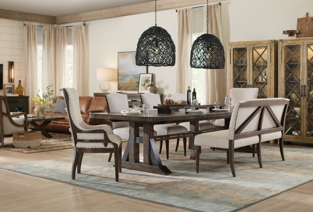 Hooker® Furniture Roslyn County Brown 5 Piece Dining Set-1