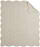 Olliix by Madison Park Cream Tuscany Oversized Quilted Throw with Scalloped Edges-0