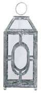 A & B Home Clear/Silver Distressed Lantern-1