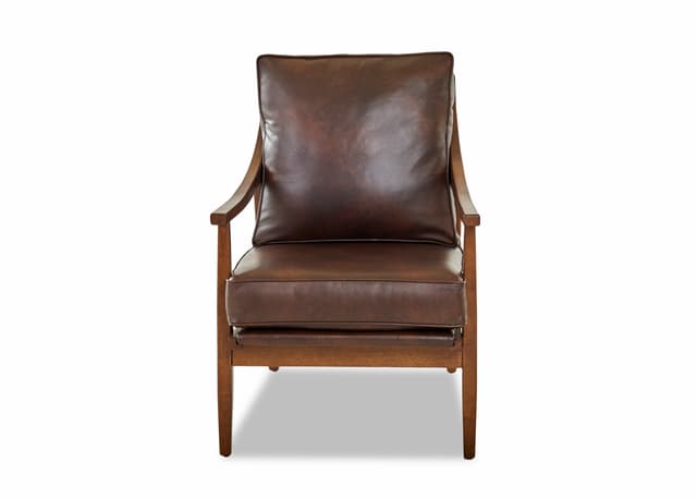Klaussner® Bronx Sod Lynn Occasional Leather Chair-3