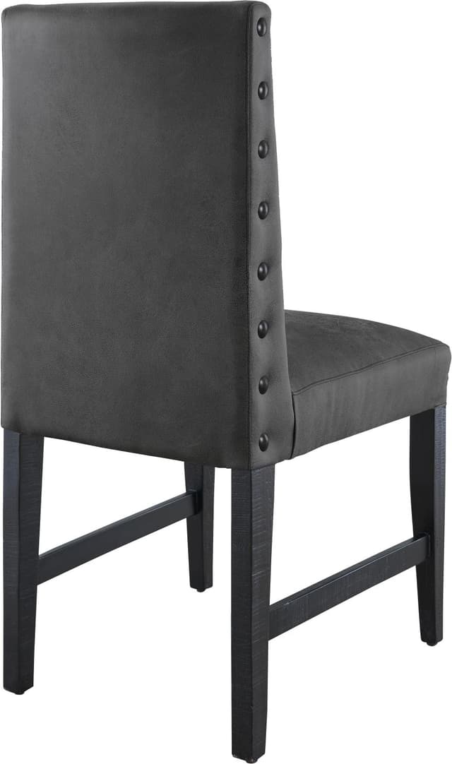 Elements International Cruz Dark Gray Dining Chair-1