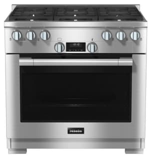 Miele 36" Clean Touch Steel Pro Style Natural Gas Range