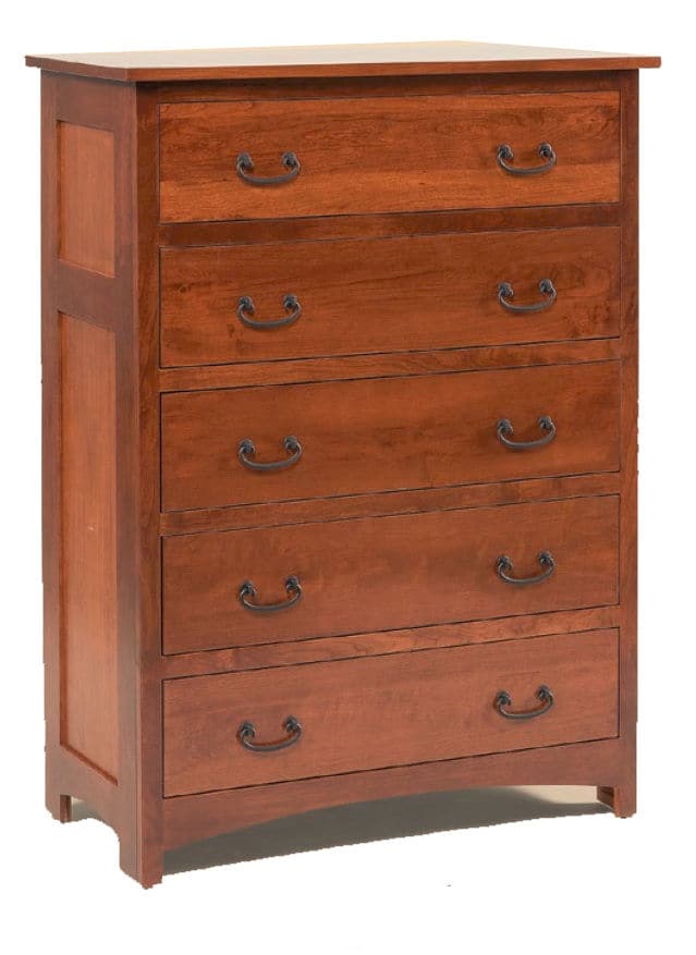 Daniel's Amish® Solid Wood Elegance 5 Drawer Chest-0