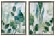 A & B Home Sylvan 2-Piece Blue/Green Framed Printed Acrylic Wall Art Set-1