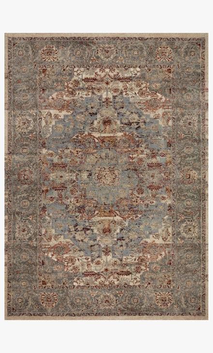 Loloi® Rugs Jasmine Slate / Brick 5" x 8" Rug-0