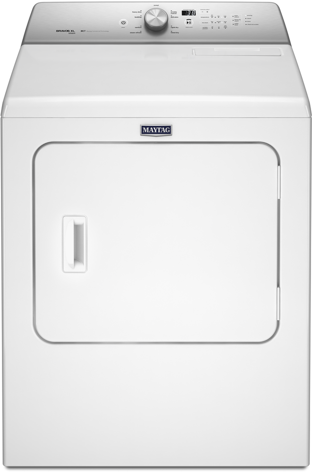 Maytag 7 0 Cu Ft White Front Load Electric Dryer Medb766fw