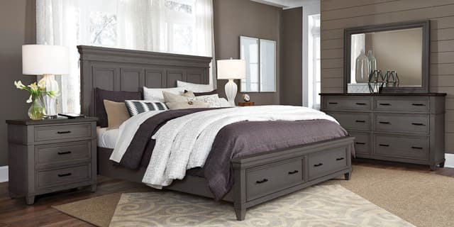 Aspenhome® Caraway Slate King Storage Bed-1