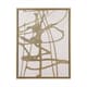 Olliix by Martha Stewart Study in Gold & White Multi-Colored Framed Canvas with Gold Foil-0