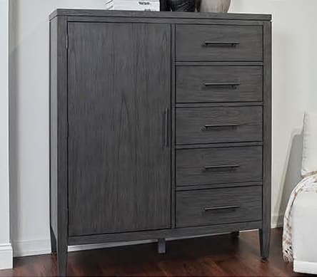 Aspenhome® Gray Sliding Door Chest-1