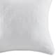 Olliix by Madison Park Quebec 2 White 20"x20" Quilted Square Pillow Pair-1