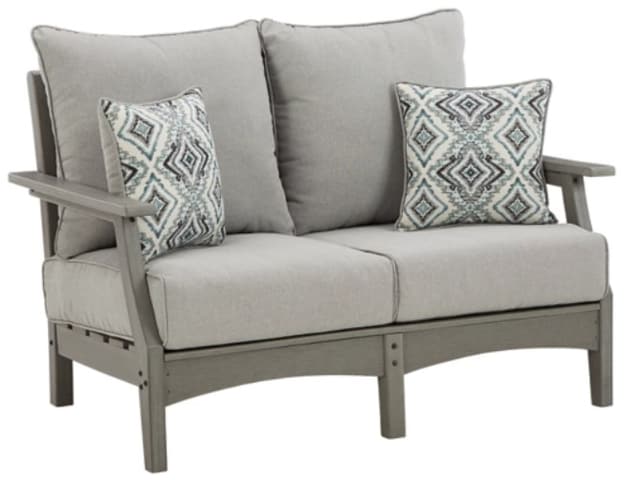 Signature Design by Ashley Signature Design by Ashley® Visola Gray Sofa & Loveseat with Cushion-0