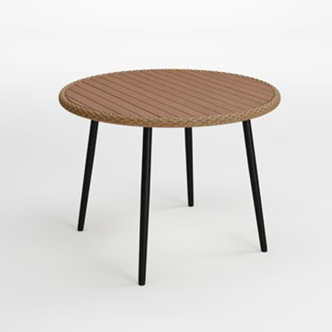 Signature Design by Ashley® Amaris Brown/Black Outdoor Dining Table and 2 Chairs-4