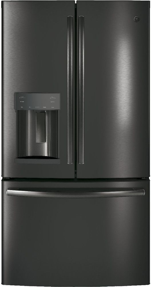 Ge 27 8 Cu Ft French Door Refrigerator Black Stainless Steel Gfd28gblts