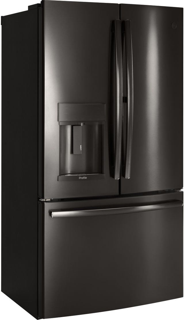 Ge Profile 22 23 Cu Ft Black Stainless Steel Counter Depth