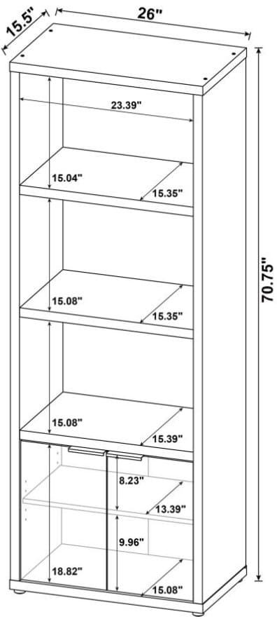Coaster® Tabby Mango TV Stand With 2 Media Towers-4