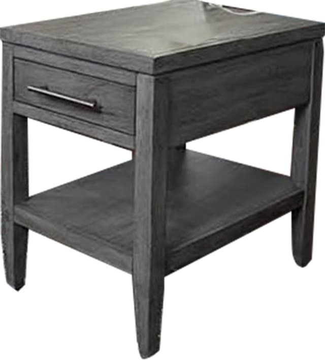 Aspenhome® Gray Chairside Table-0
