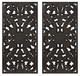 Olliix by Madison Park Botanical Panel 2 Piece Antique Blue Carved Wall Set-2