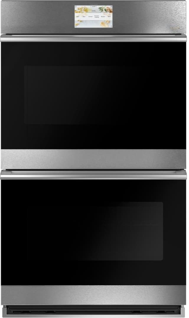 Café™ Minimal 30" Platinum Glass Electric Built In Double Oven-0