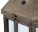 A & B Home Graca 2-Piece Clear/Black Polygon Temple Lantern Set-4