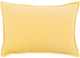 Surya Cotton Velvet Bright Yellow 22"x22" Pillow Shell with Polyester Insert-1