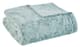 Olliix by Madison Park Zuri 1 Aqua Oversized Faux Fur Throw-0