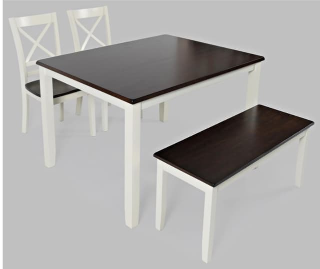 Jofran Inc. Asbury Park 4-Piece Autumn/White Dining Set-1