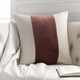 Surya Moza Dark Brown 22"x22" Pillow Shell with Down Insert-1