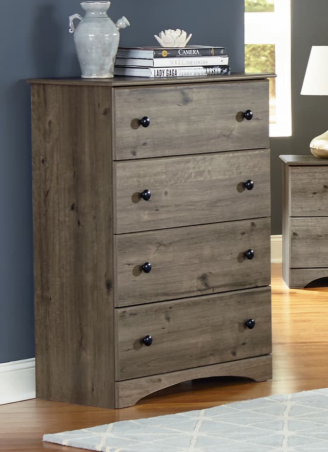 Perdue Woodworks Weathered Gray Ash 32" 4 Drawer Chest-0