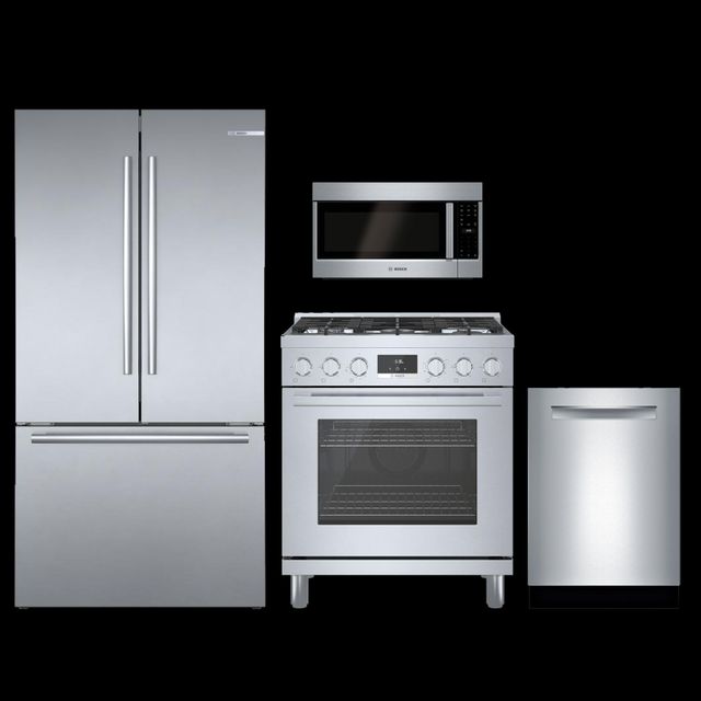 Bosch 4 Piece Kitchen PackageStainless SteelBOKITHGS8055UC Doyon's Appliance Bedford